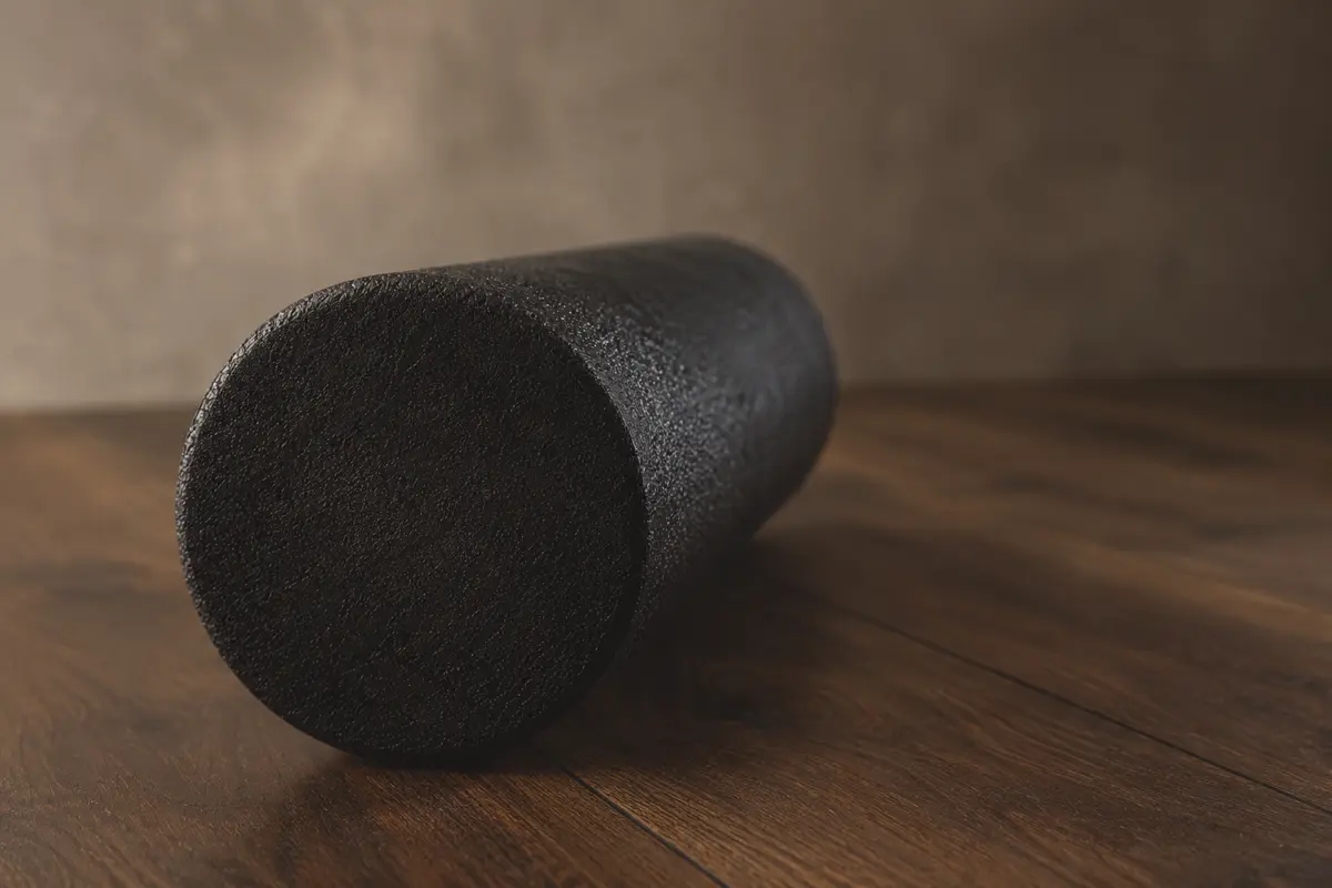 Foam roller used for sciatica relief at home